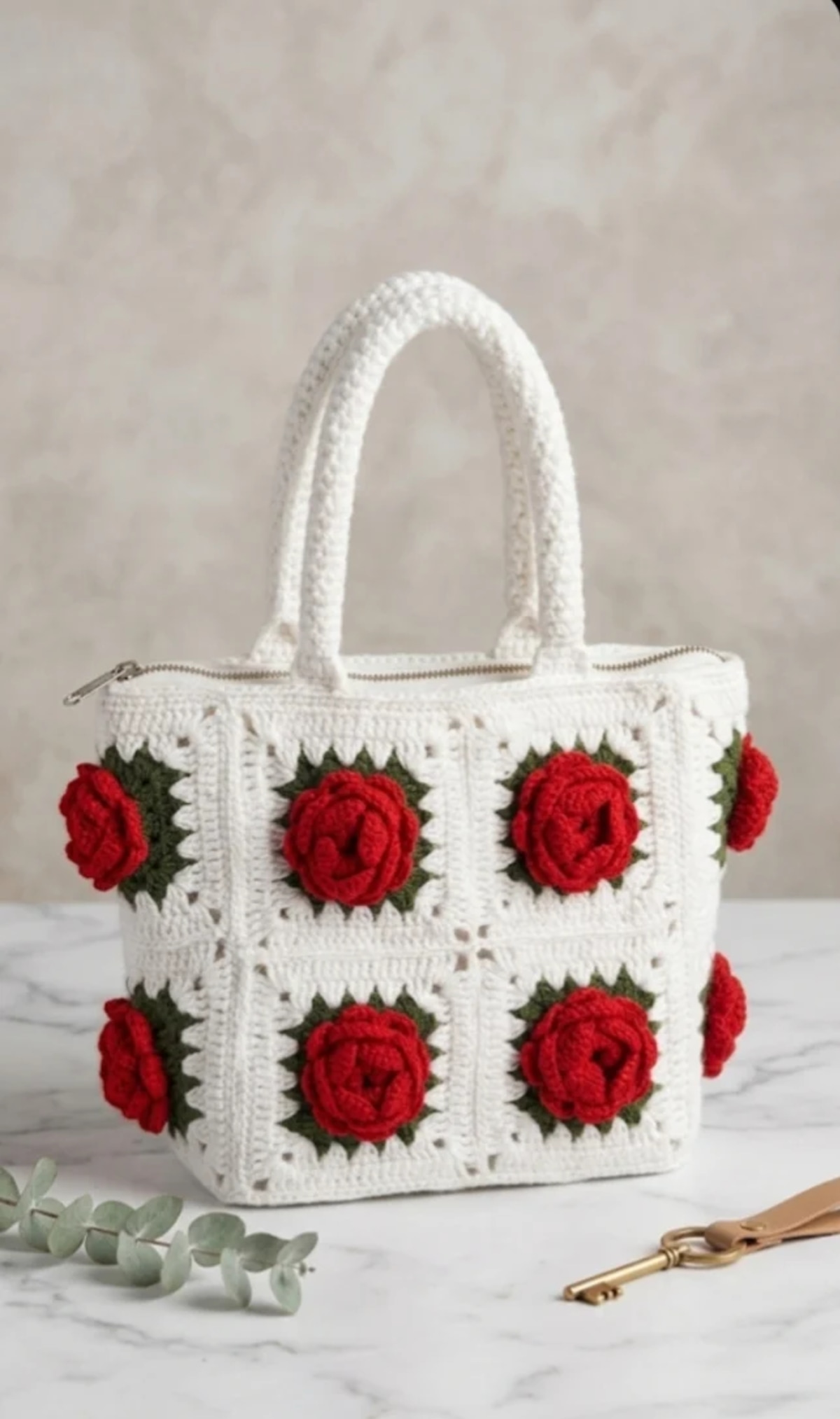 premium rose tote bag  — image 2
