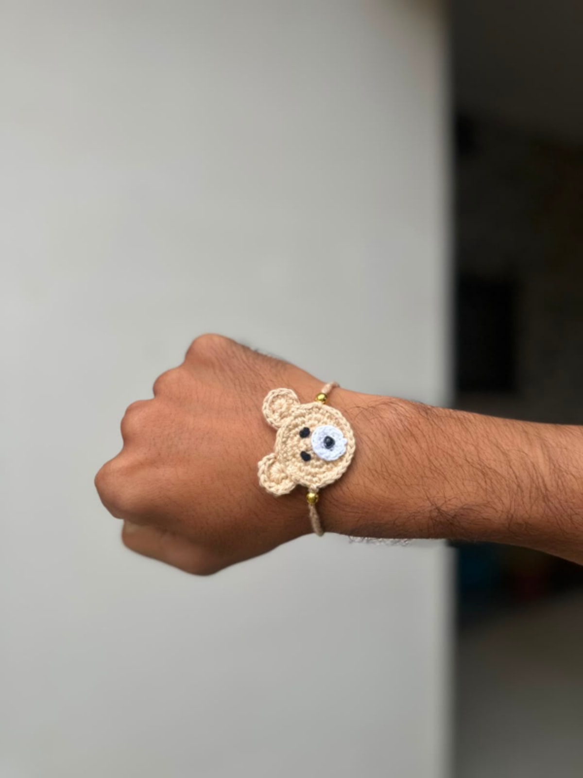 teddy crochet rakhi — image 2