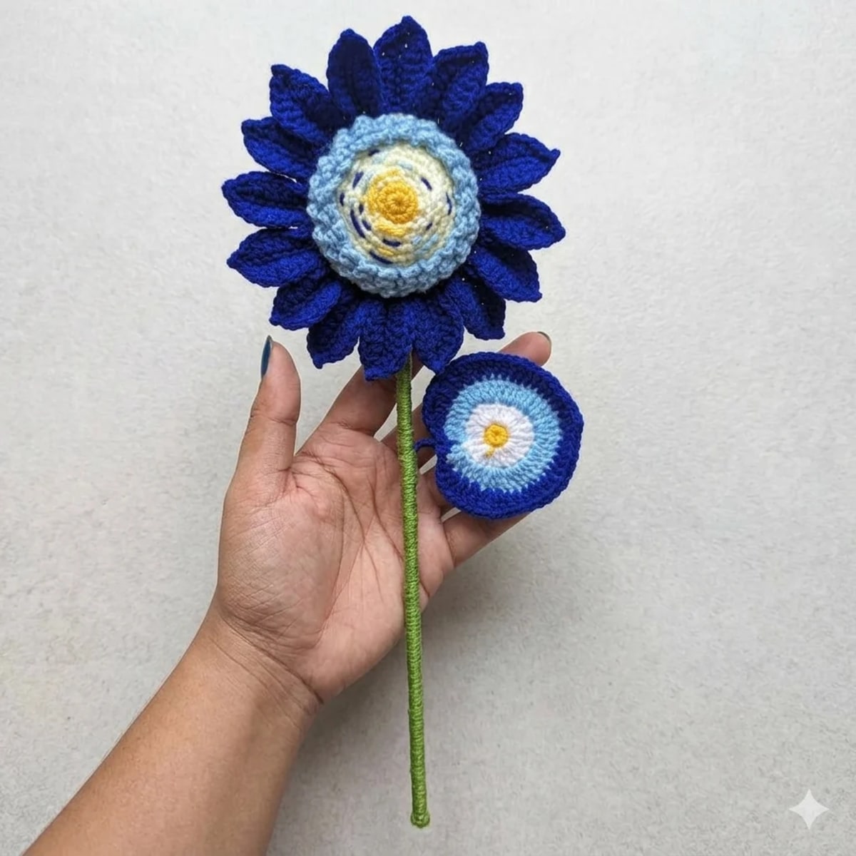 The "Starry Night" Crochet Sunflower Bouquet — image 1