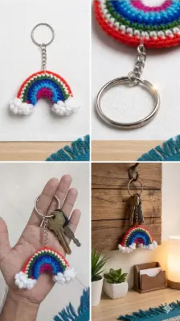 Rainbow keychain