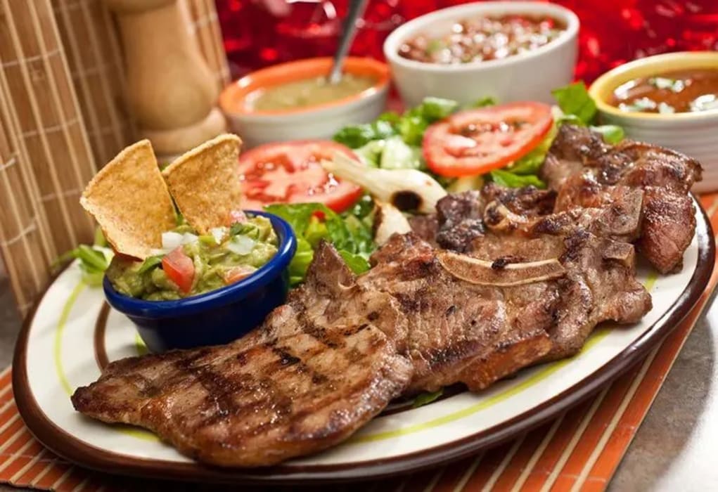 imagen de carne asada el fuego del sabor