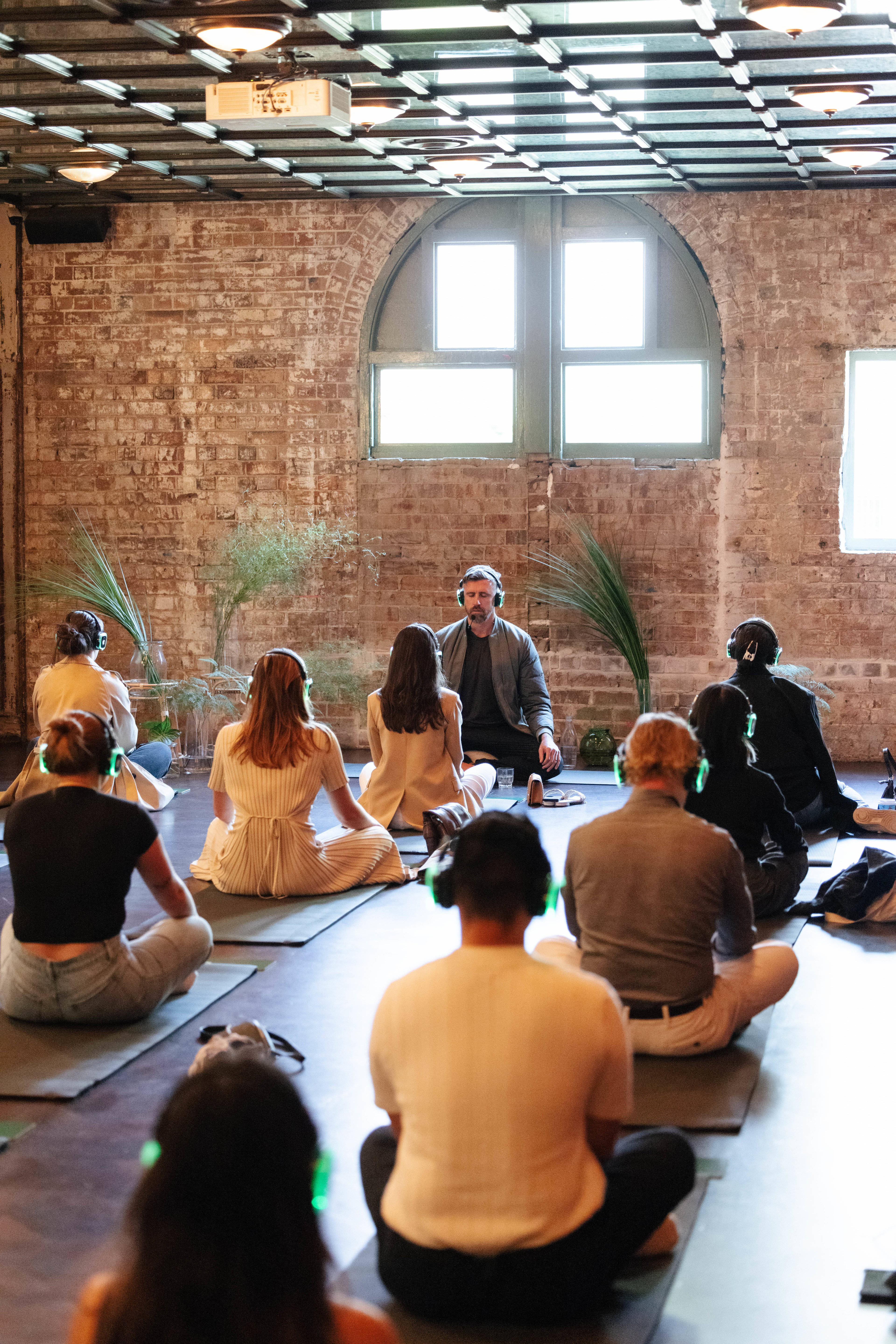 Silent meditation at World Herb Day