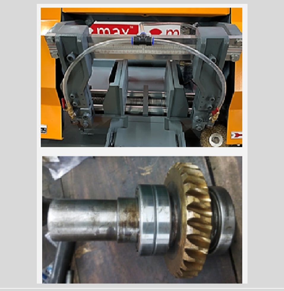 HMM9R Features Arm and Gear box Shaft