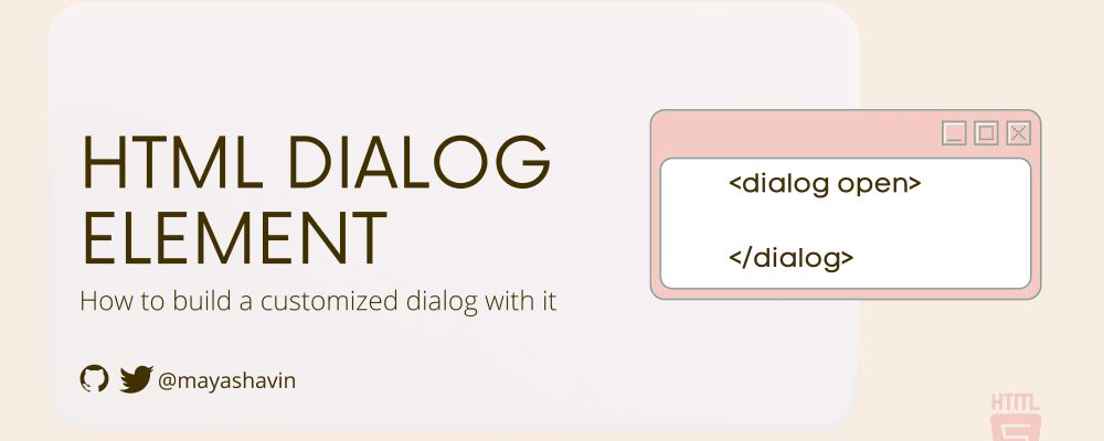 Exploring the HTML Dialog element