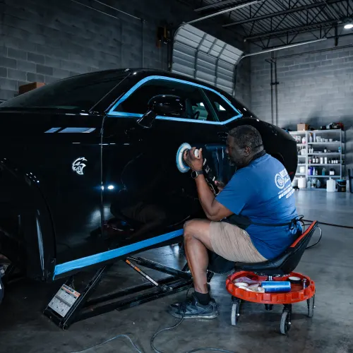 Paint Correction Black Car