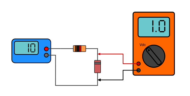 Circuito para evaluar diodo zener