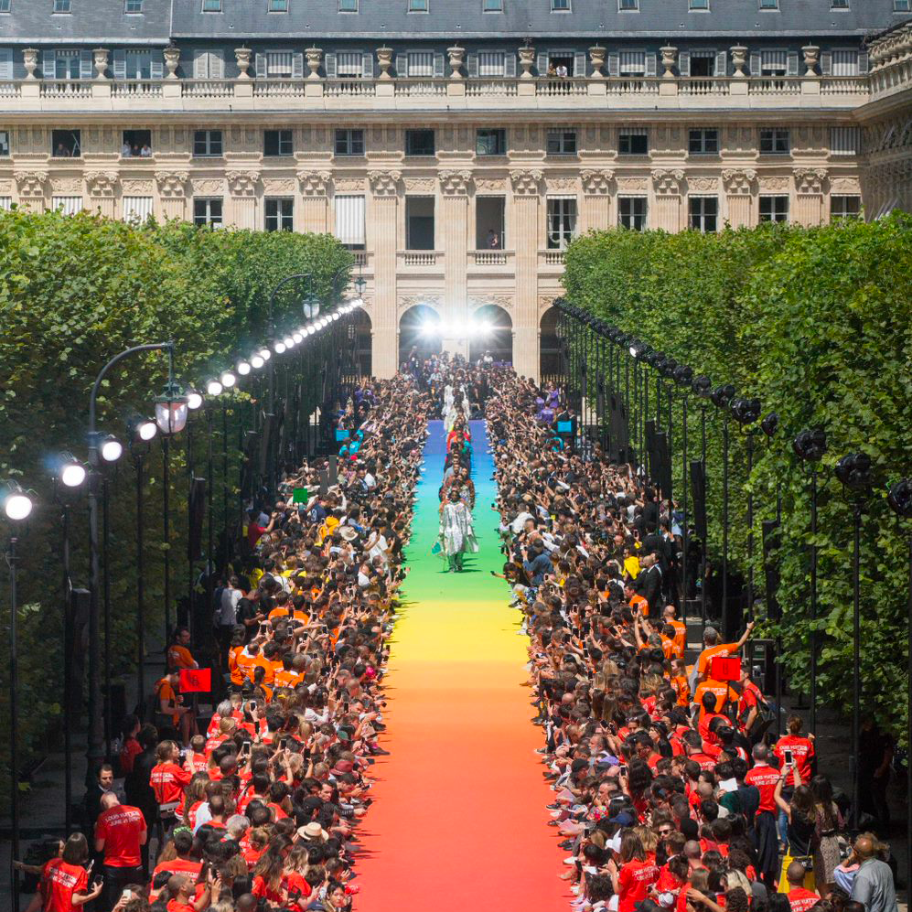 Louis Vuitton Men's Spring/Summer 2019 runway show in Palais Royal