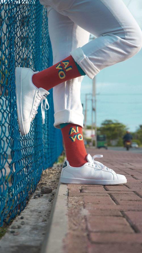 AIYO True Sri Lankan Socks Best Unique Gifts for Men MAZE SOCKS