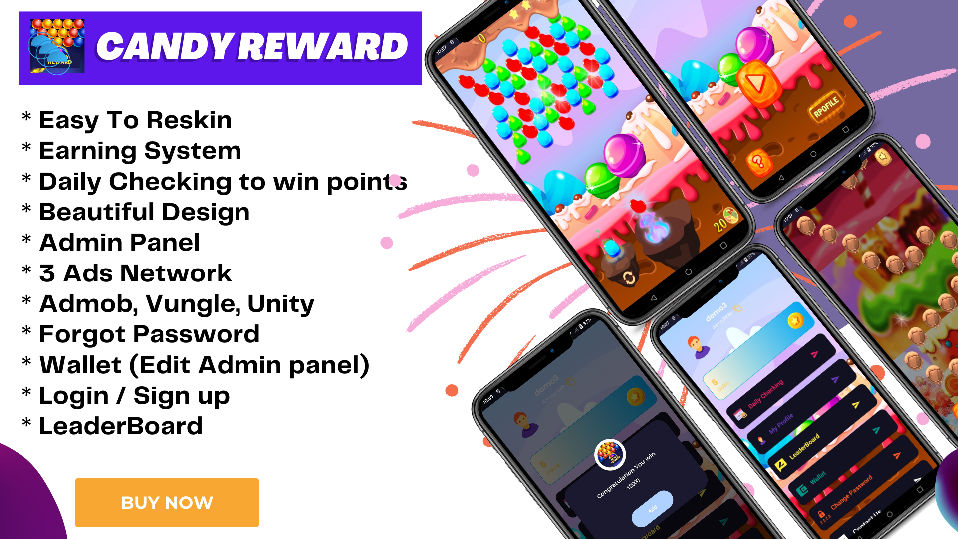 Candy Reward - Candy Shooter Game With Earning System (Earning App) - 3