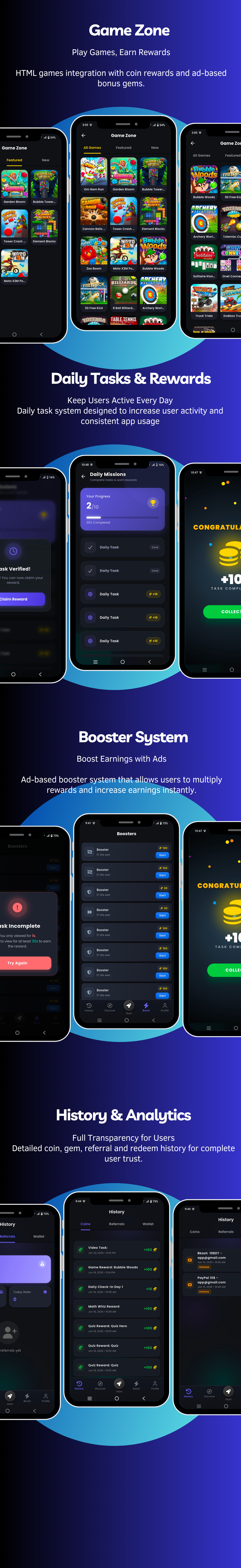 Earnify Pro – Advanced Rewards, Quiz, Game & Offer Wall App - 7