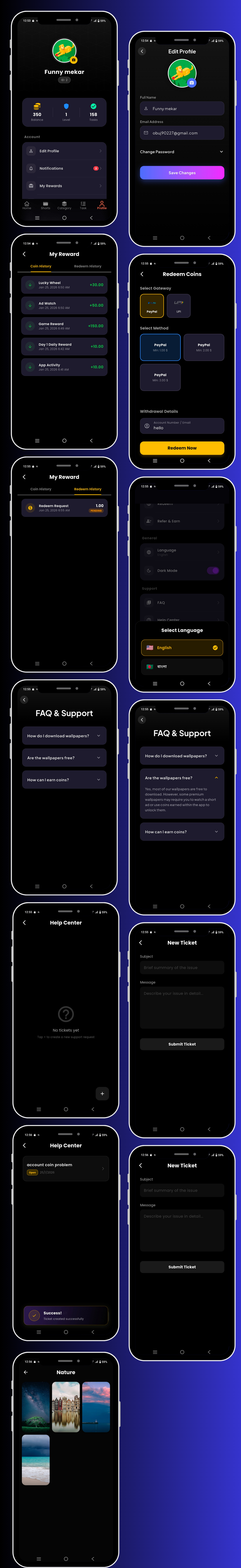 Prime Walls - Ultimate Wallpaper, Shorts & Earning App