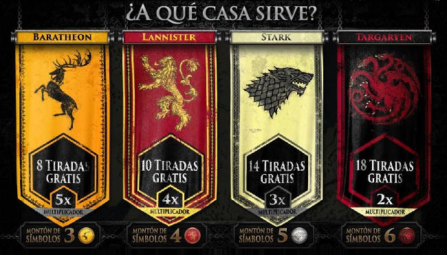 Tragaperras Game Of Thrones