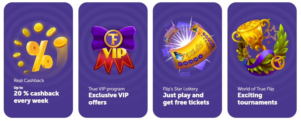 True Flip Casino Bonuses & Perks