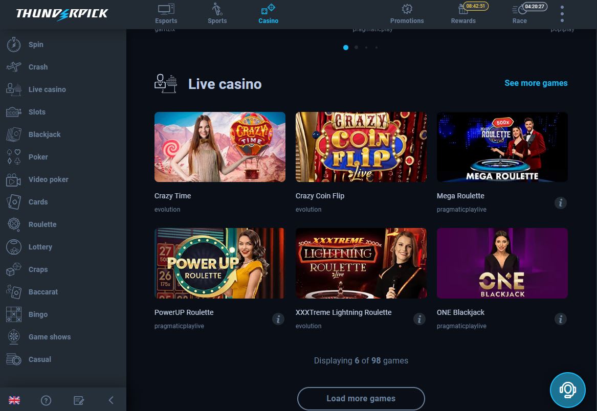 Thunderpick Crypto Casino (2023)