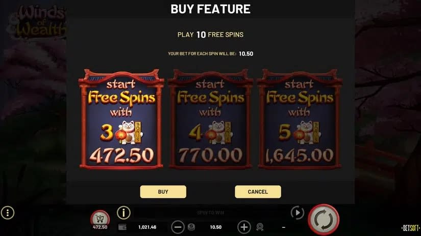 winds of wealth promotions