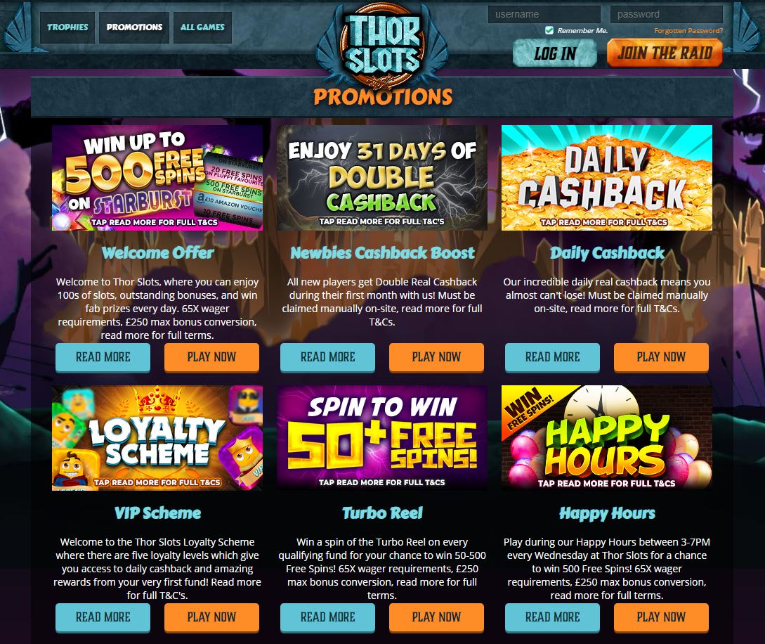 Thor Slots Casino Bonus 2020