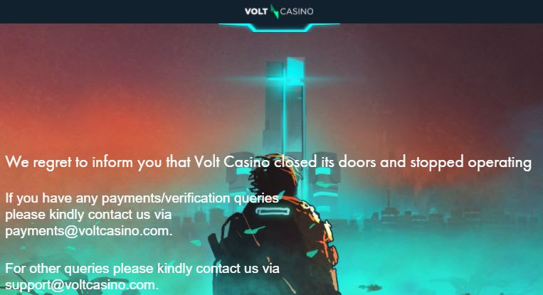 Volt Casino UK Closed