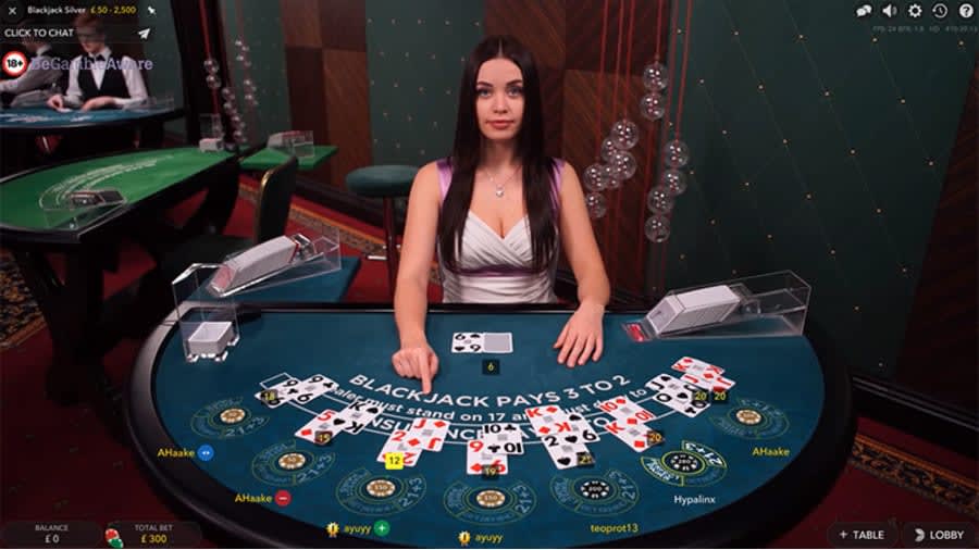 Live blackjack evolution