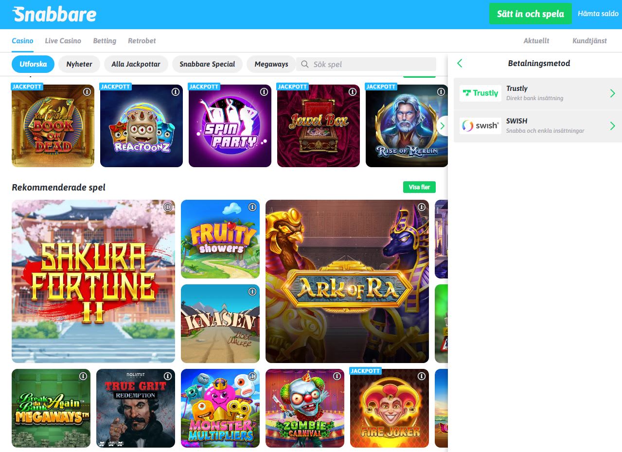 Snabbare Casino Sverige 2022