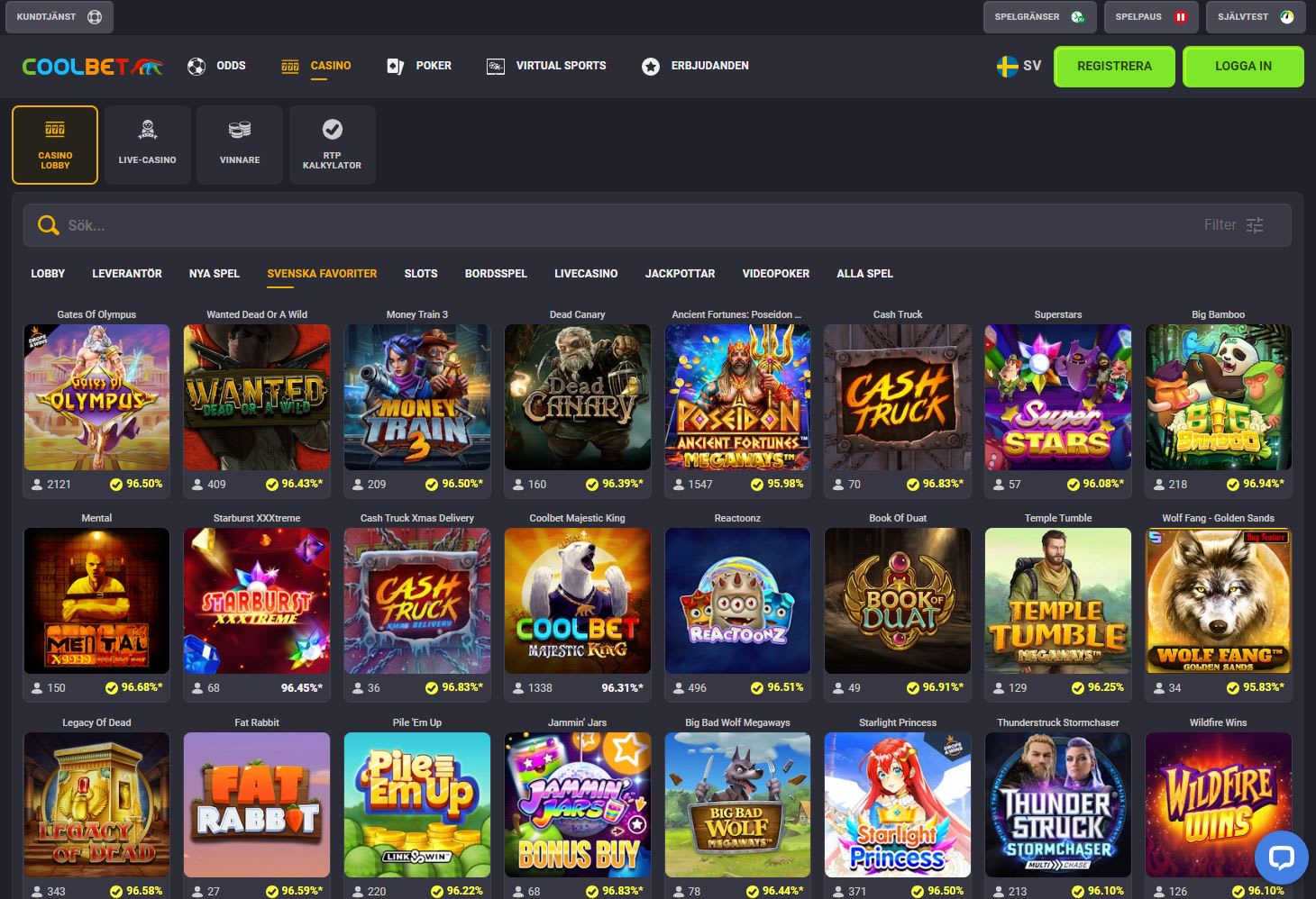 Coolbet Casino (Sverige 2023)
