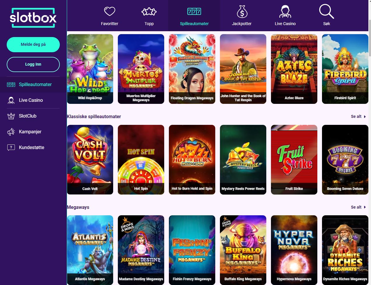 SlotBox Casino (Norge)