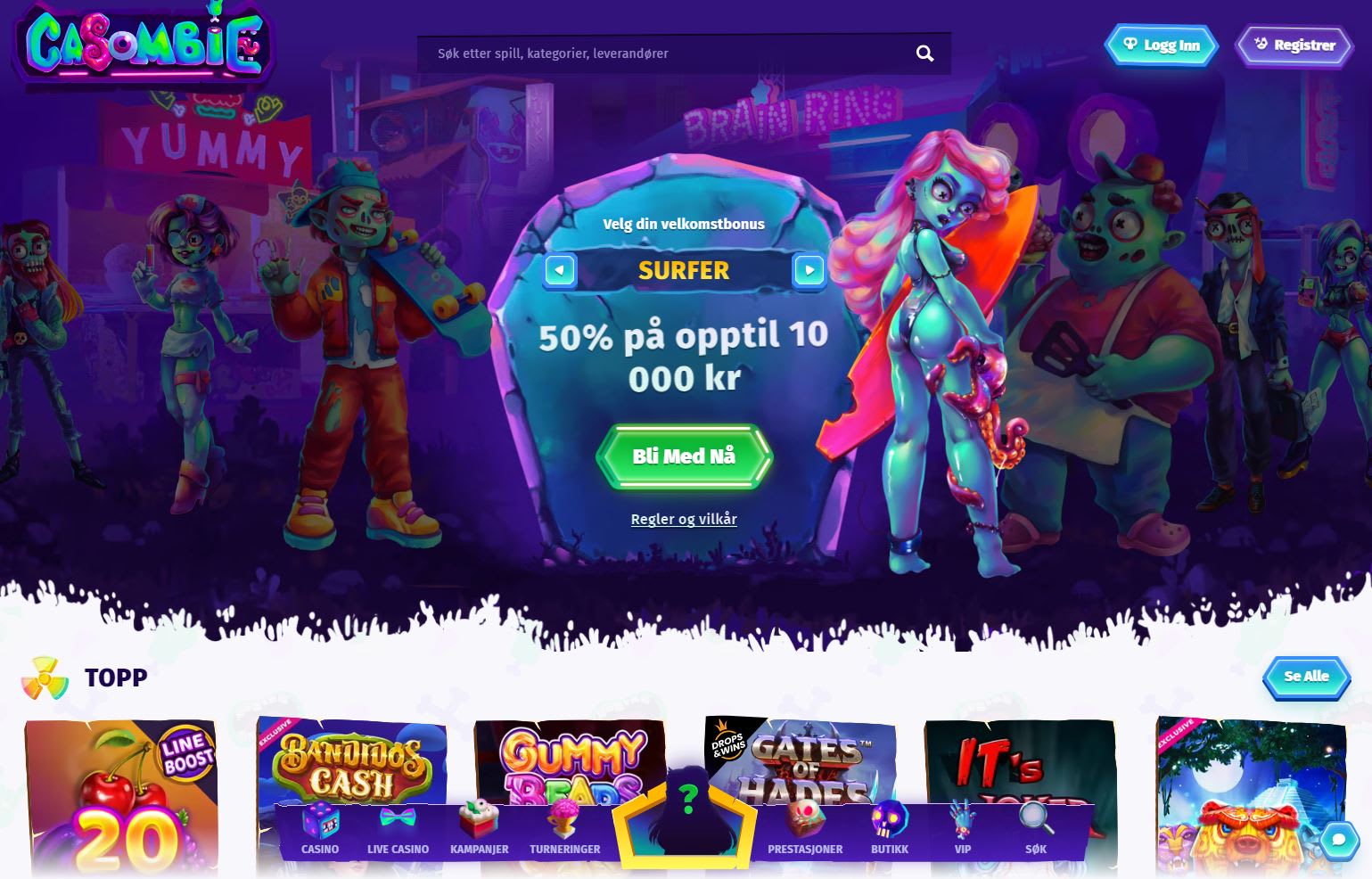 Casombie Casino Norge (2023)