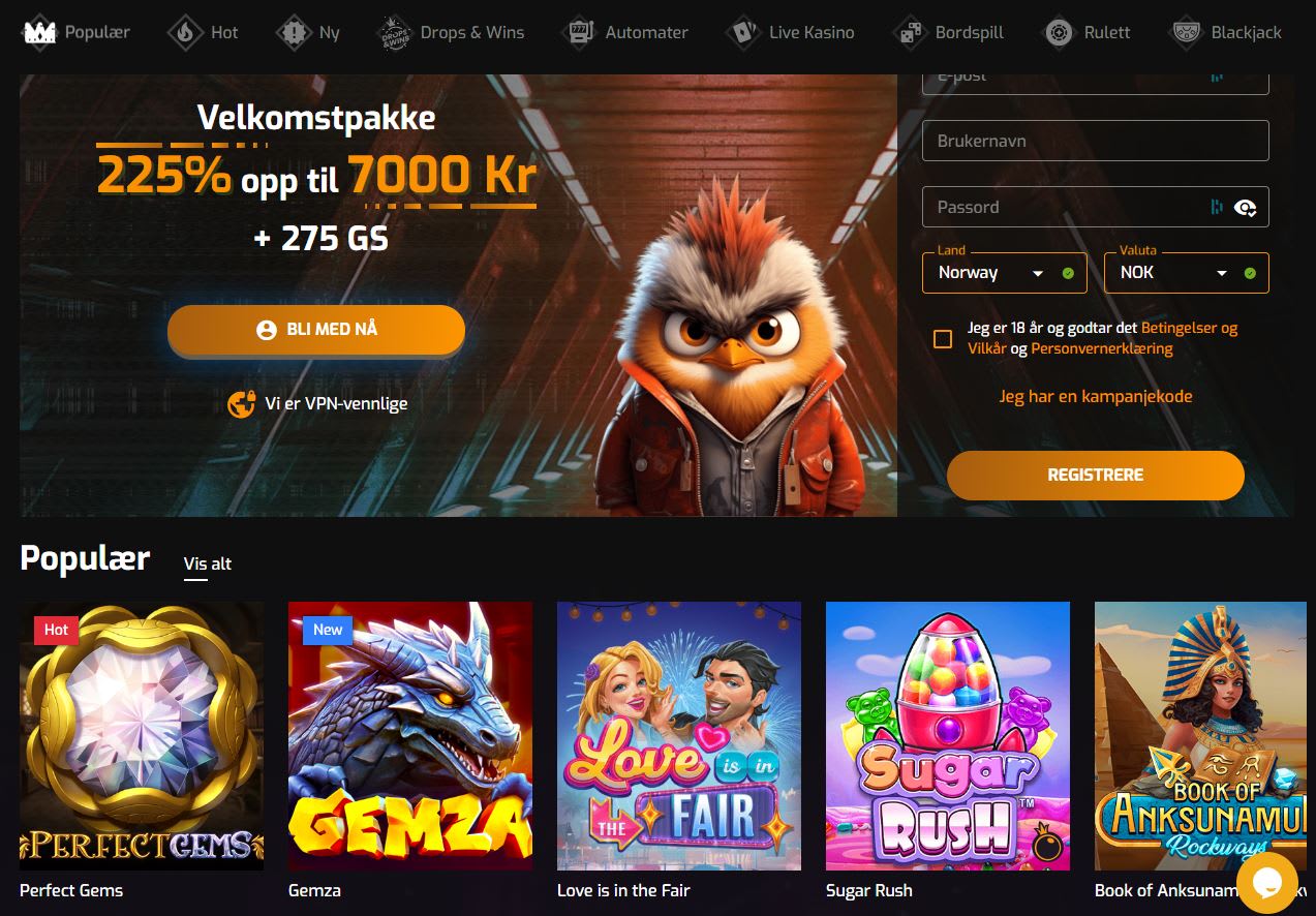 Hugo Casino Norge 2024