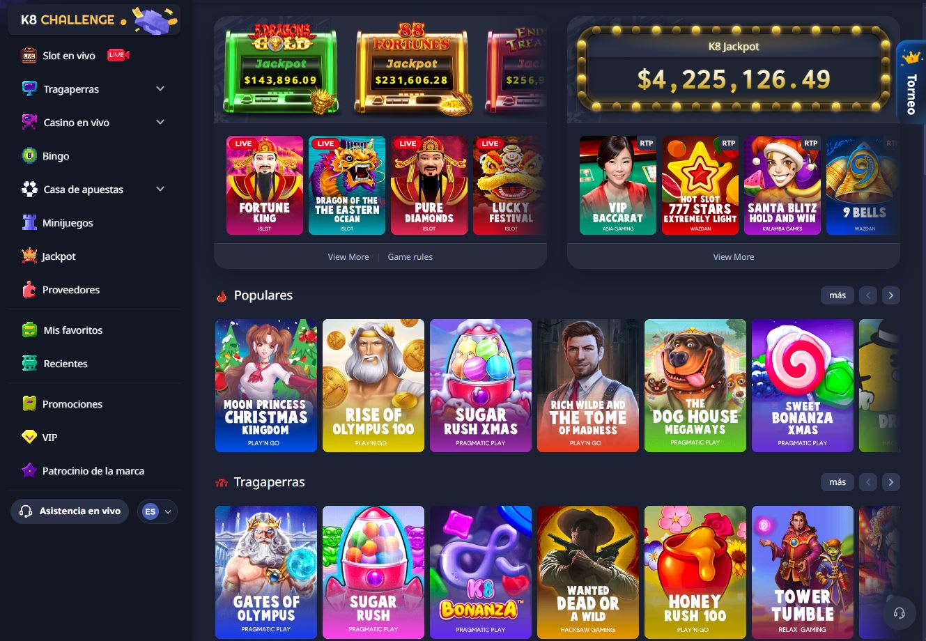 k8.io Casino en Espanol