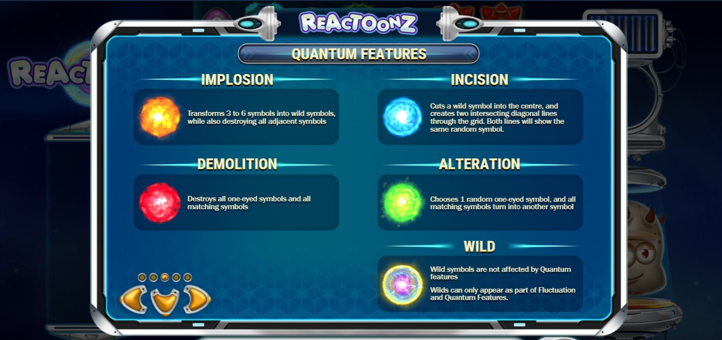 Reactoonz - Quantum Features