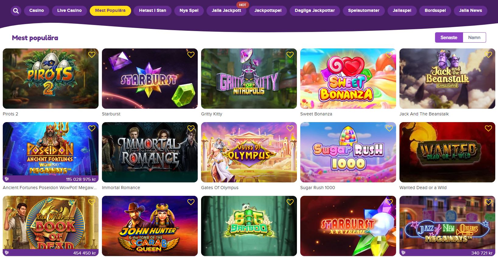 En typisk casinolobby (JallaCasino)
