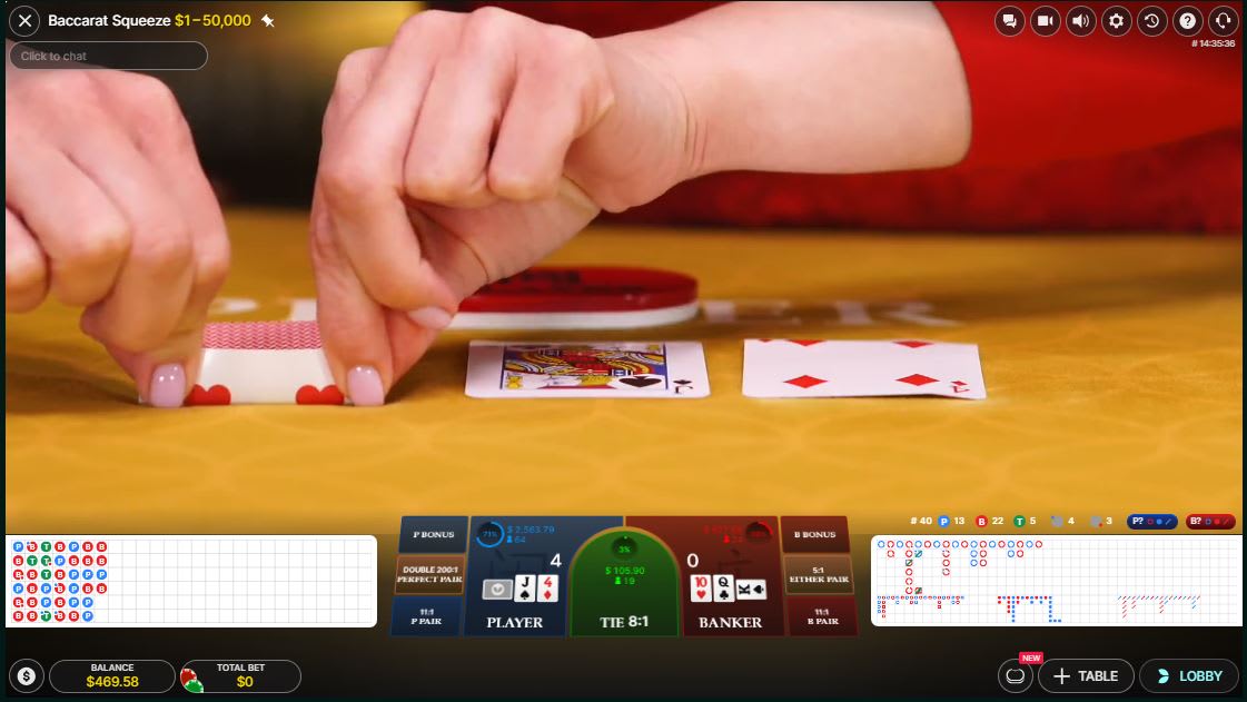 Evolution Baccarat Squeeze