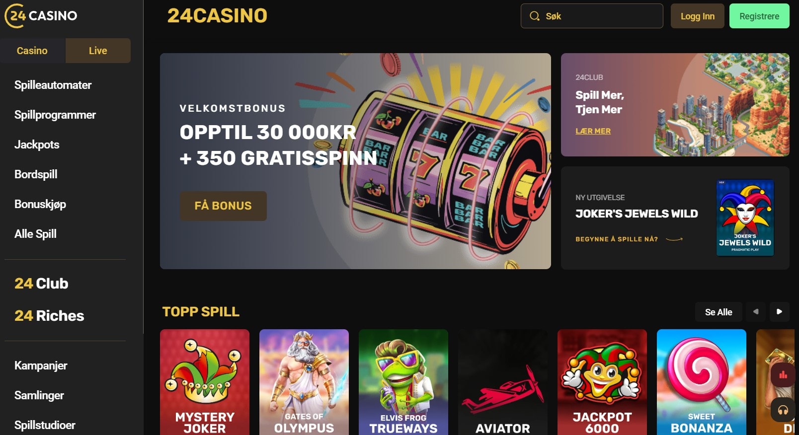 24casino Norge 2024