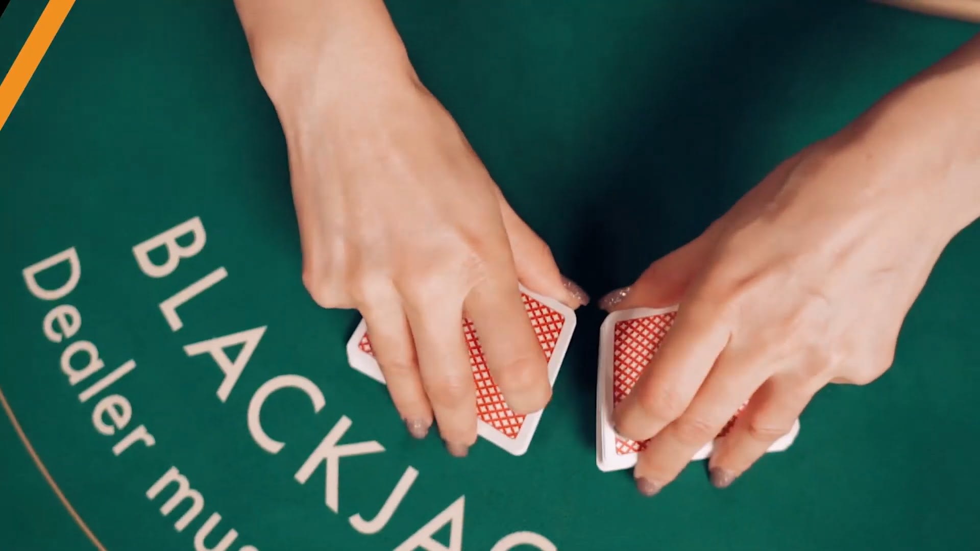 Pragmatic Play Blackjack Table Closeup