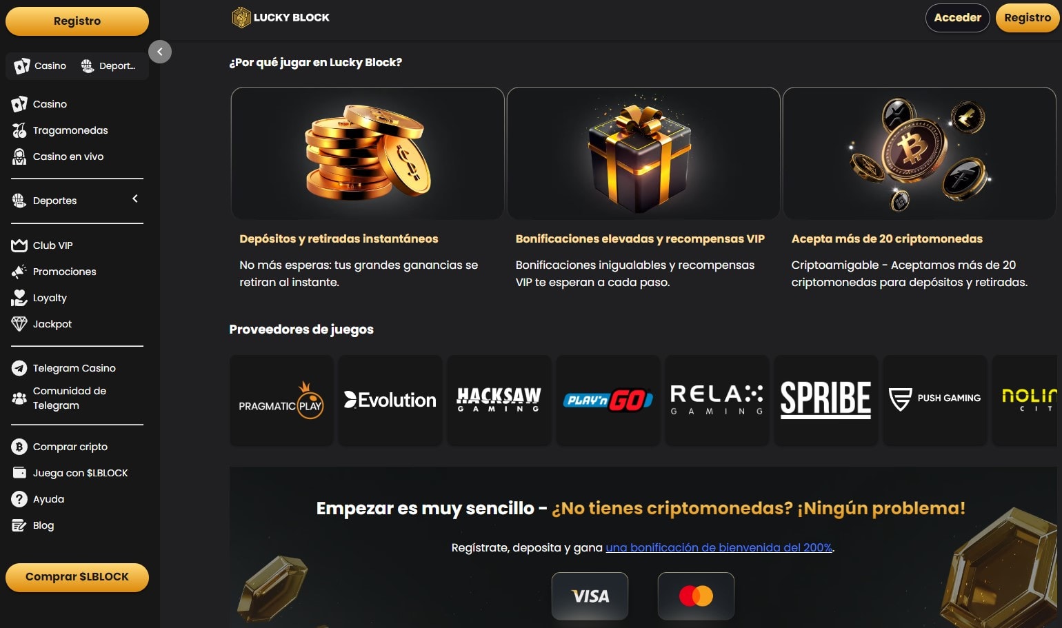 LuckyBlock Casino en Español