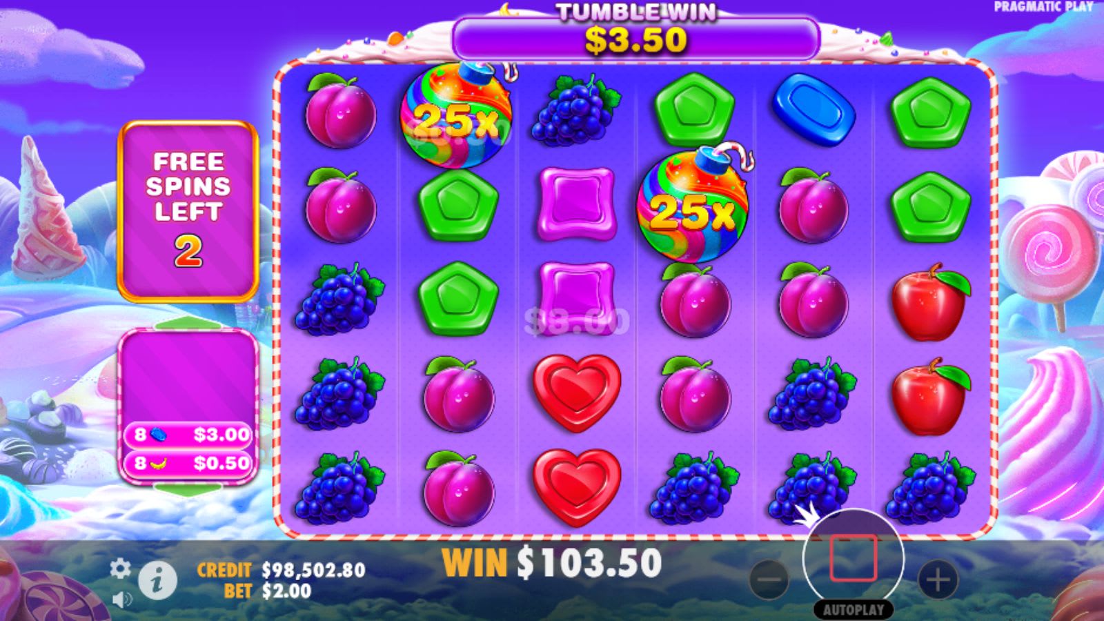 Sweet Bonanza 1000 - Free Spins Round