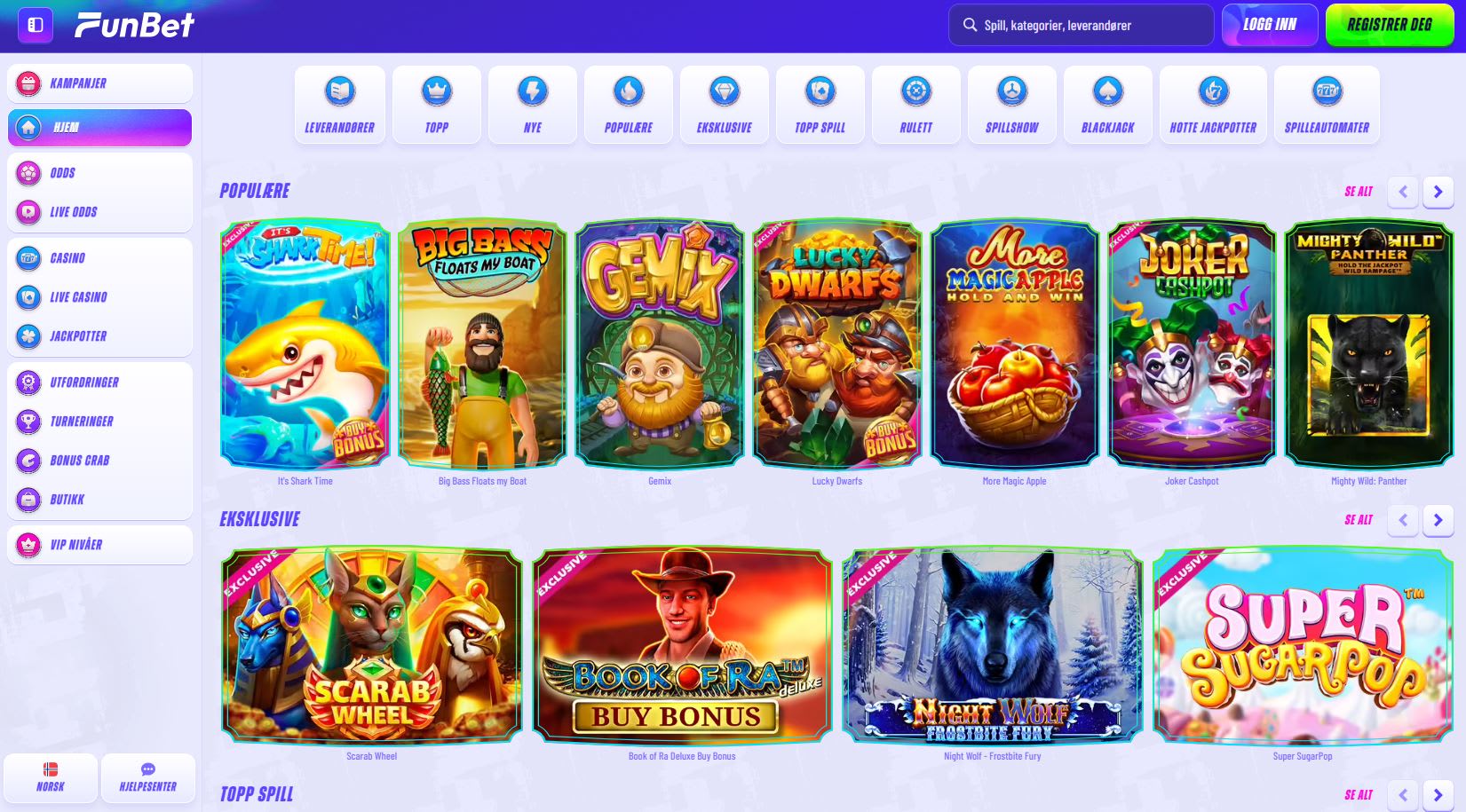 Funbet Casino Norge 2024