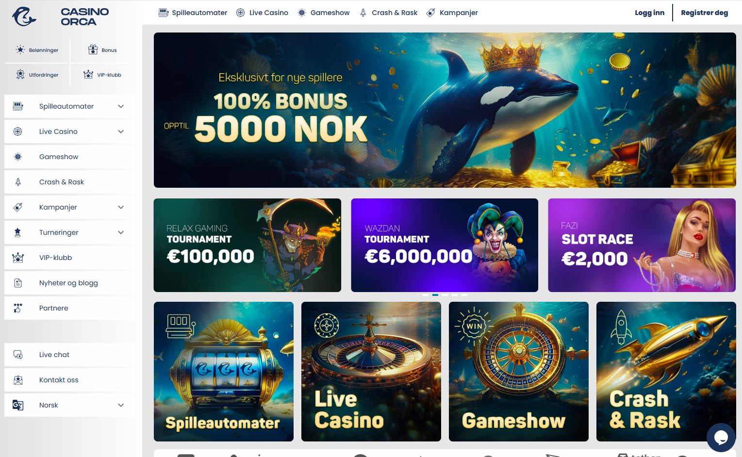 Casino Orca Norge 2024