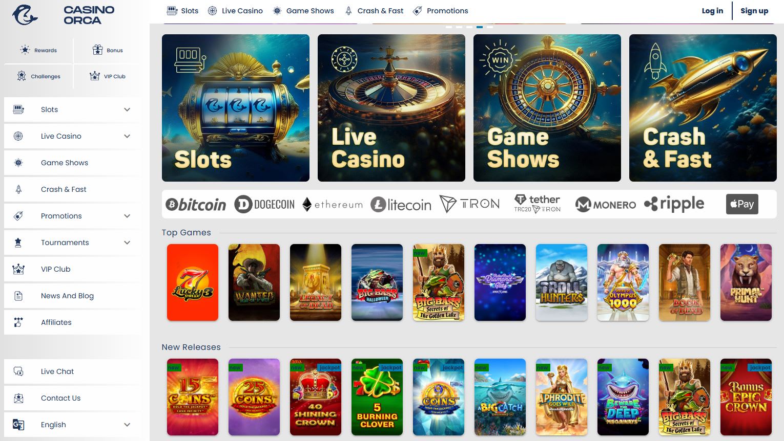 Casino Orca Startpage 2024
