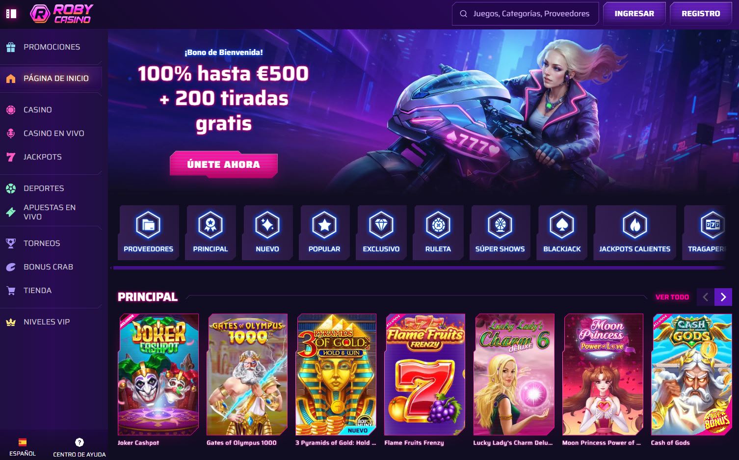 Roby Casino en Español 2025