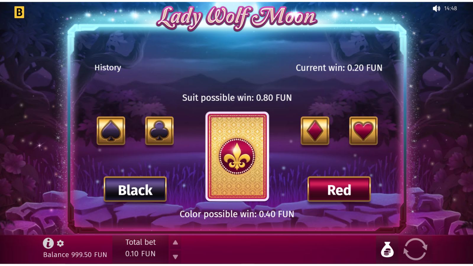 Lady Wolf Moon - Gamble Round