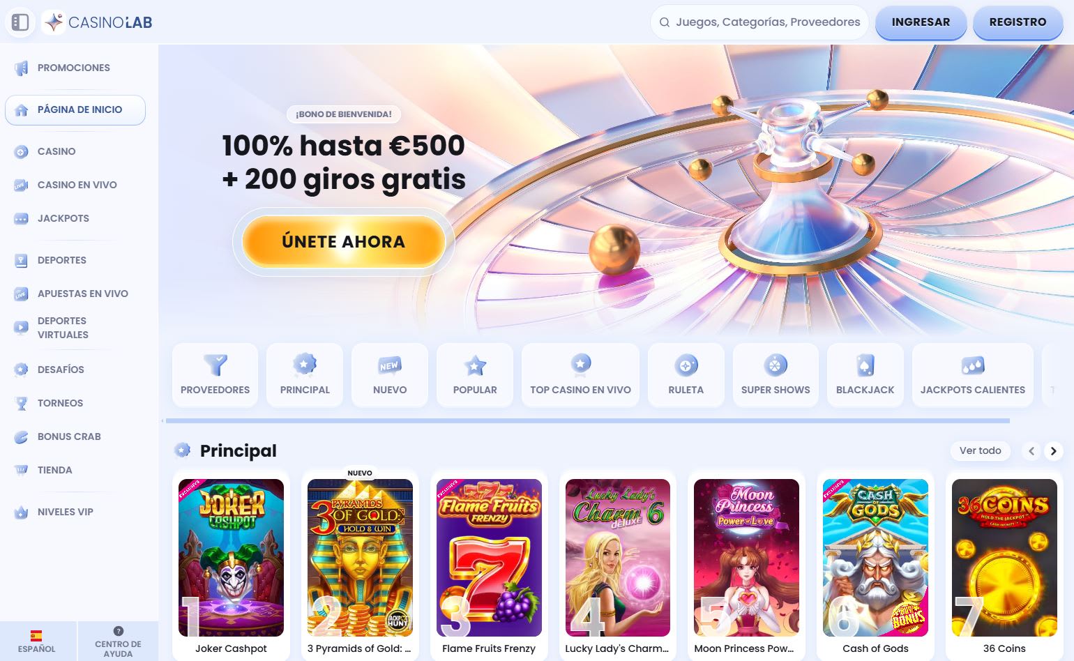 CasinoLab Casino en Español 2025