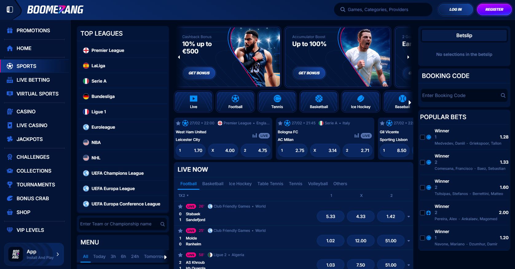 Boomerang Bet Sportsbook