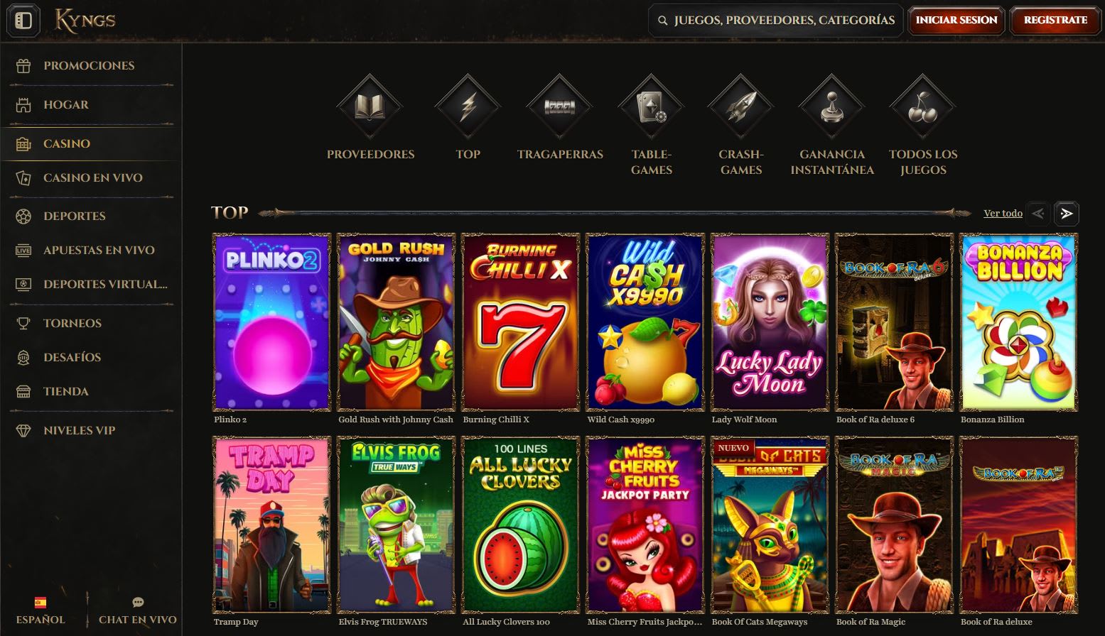 Kyngs Casino en Español 2025