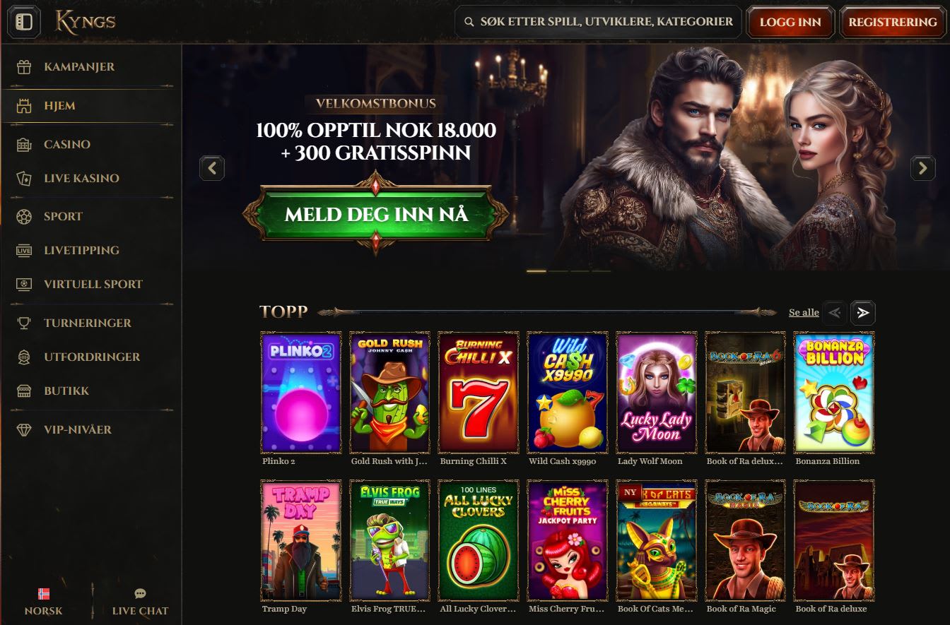 Kyngs Casino Norge 2025