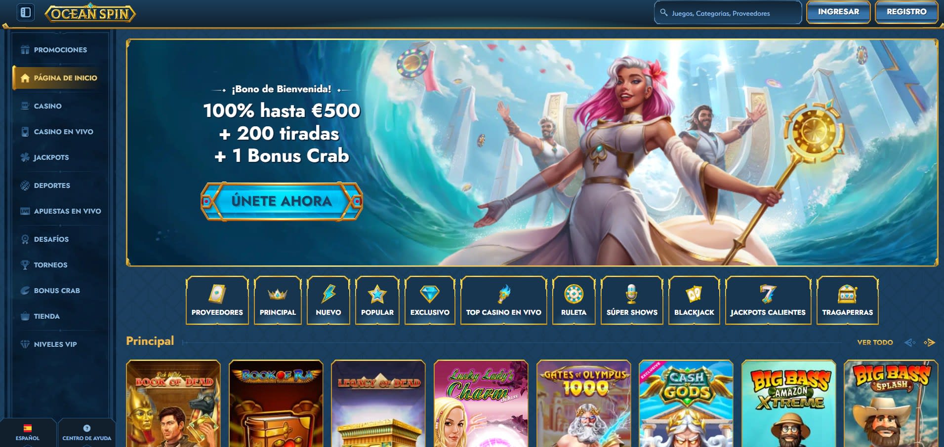 OceanSpin Casino en Español 2025
