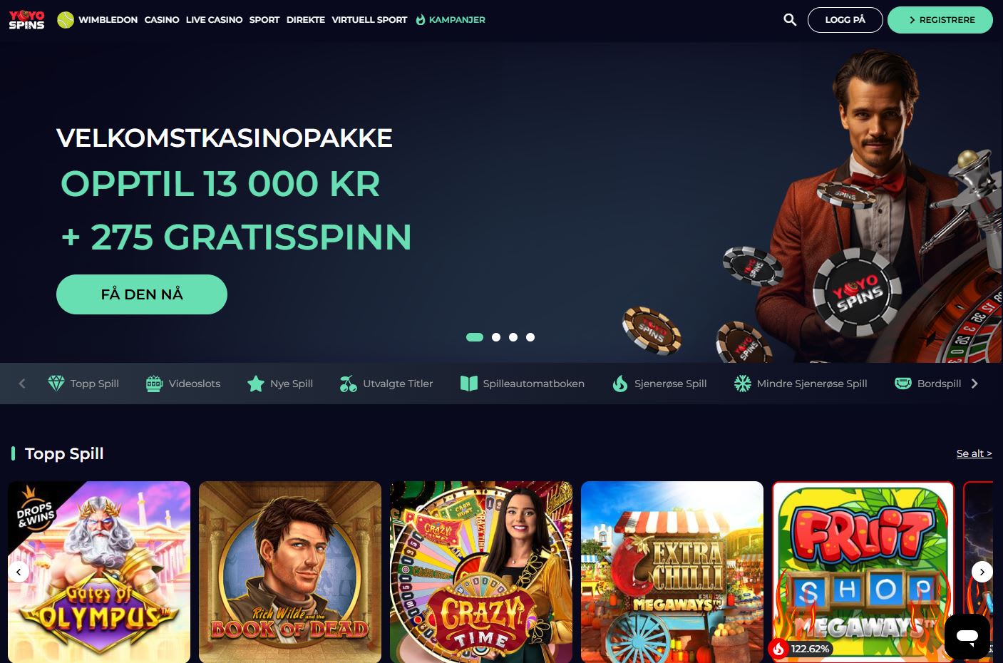 YoyoSpins Casino Norge 2025