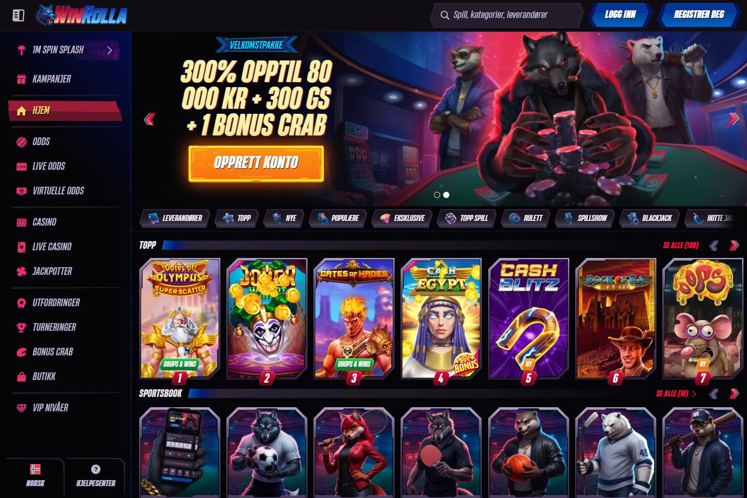 Winrolla Casino Norge 2025