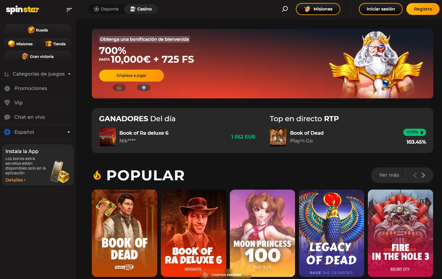SpinStar Casino en Español 2025