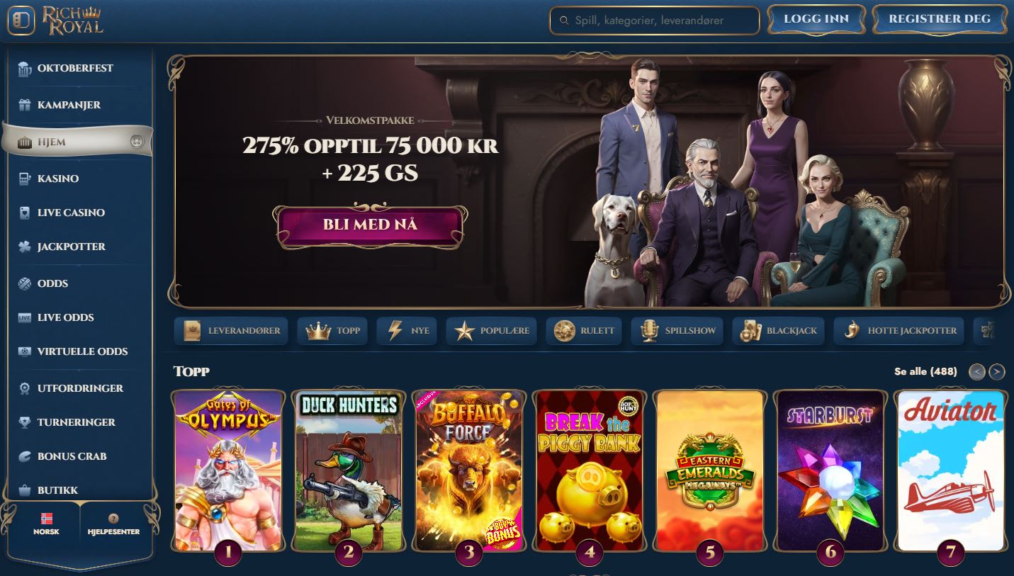 RichRoyal Casino Norge 2025