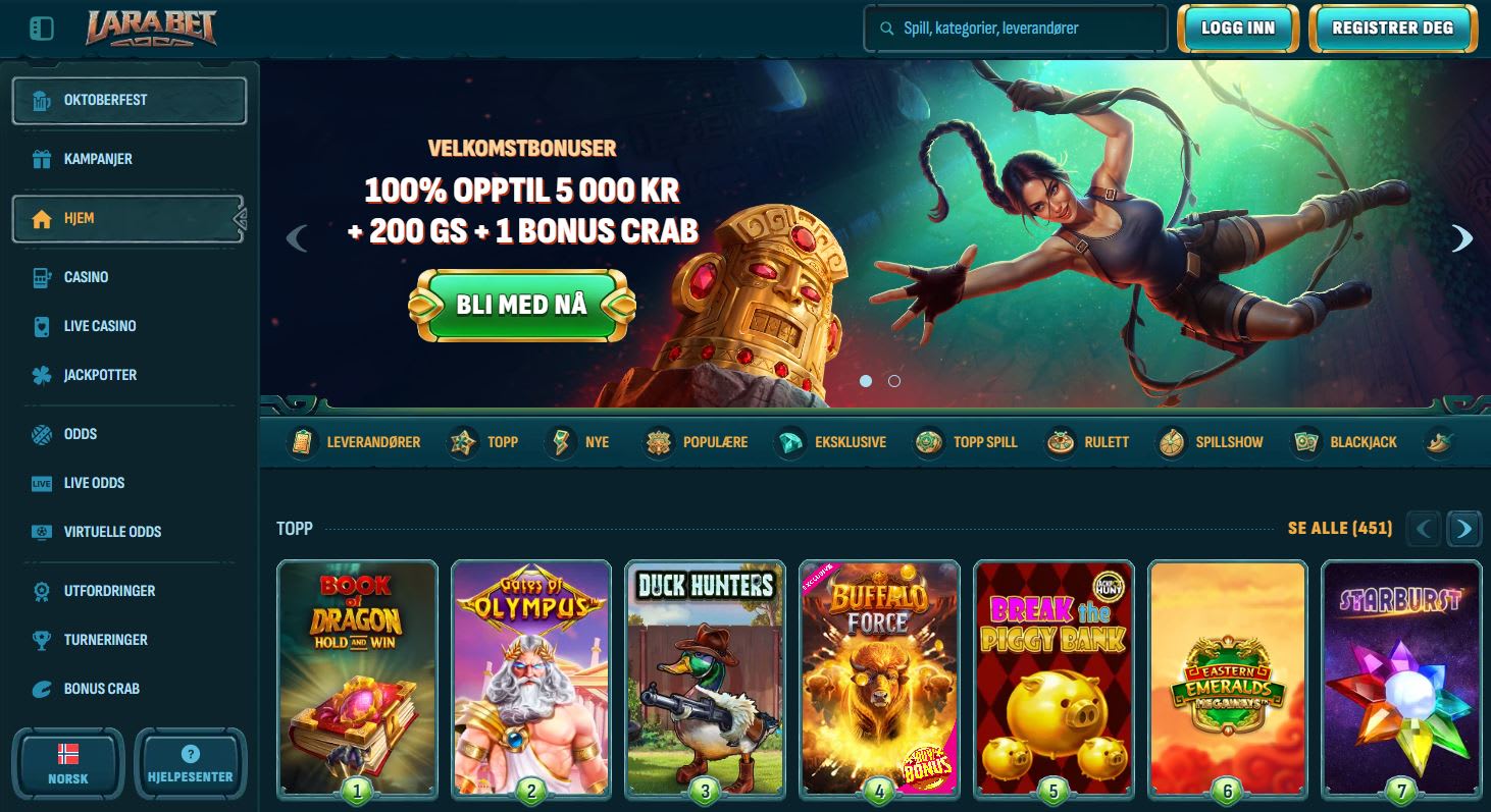 LaraBet Casino Norge 2025